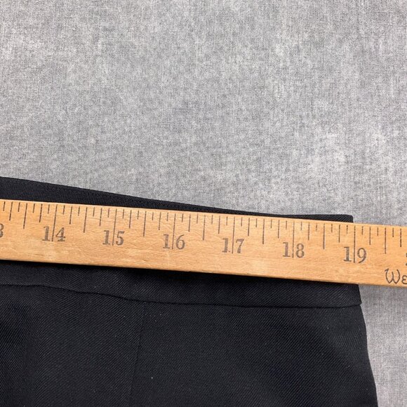 Le Suit Pants Women 16 Black Flat Mid Rise‎ Bootcut Career Suit Trousers NWT - Picture 6 of 14